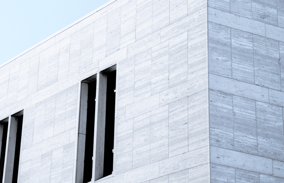 Modern stone facade