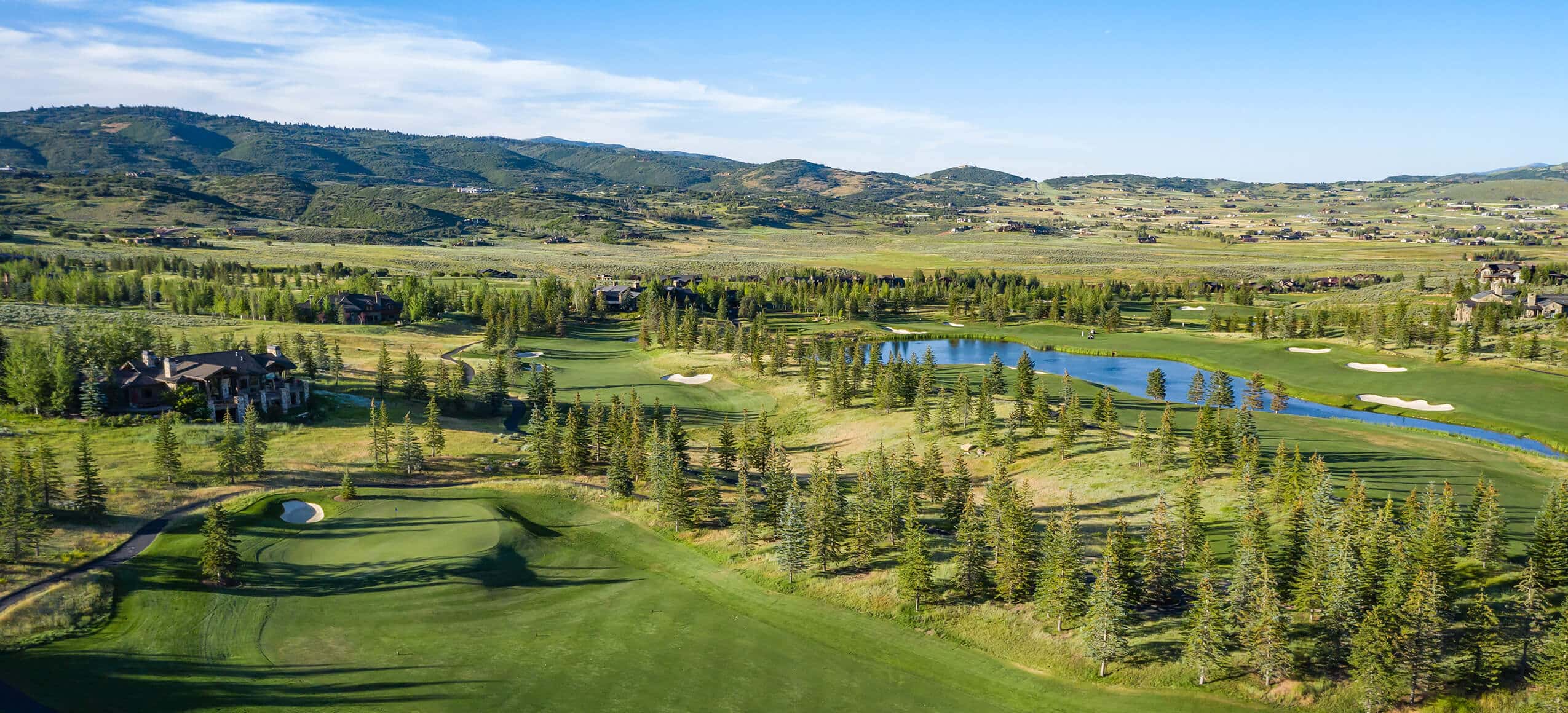 Aerial view of Glenwild golf course
